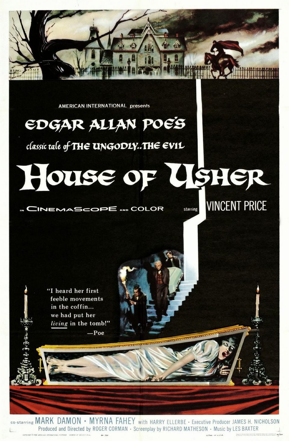 Cartel de La caída de la Casa Usher - Estados Unidos