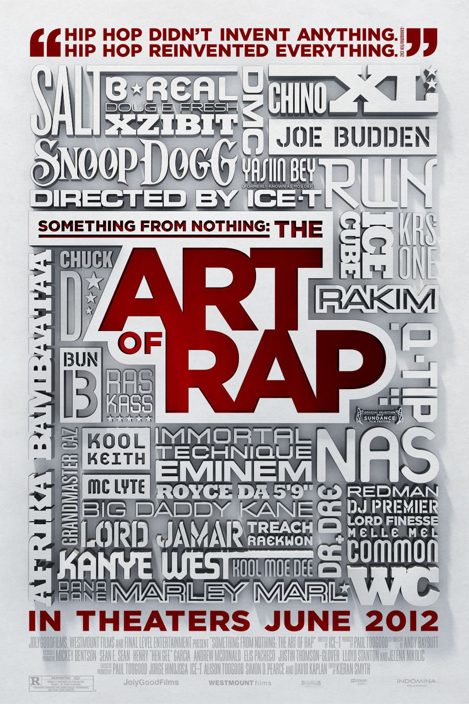Cartel de Something from Nothing: The Art of Rap - Reino Unido
