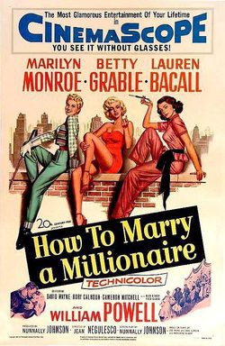 Cartel de Cómo casarse con un millonario