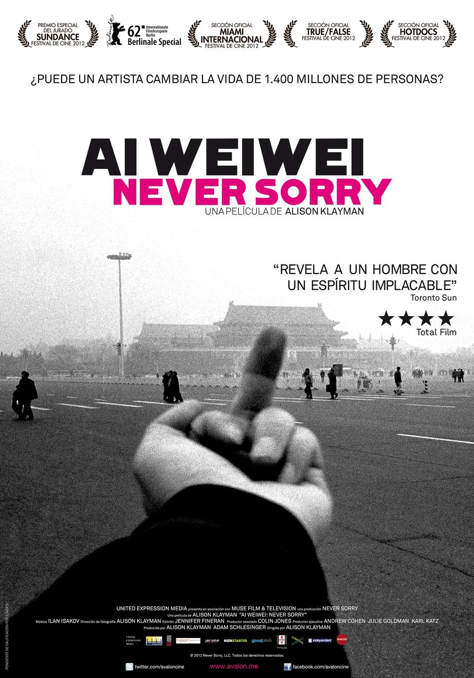 Cartel de Ai Weiwei: Never Sorry - España