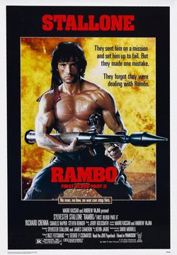 Cartel de Rambo: Acorralado Parte II (Rambo 2)