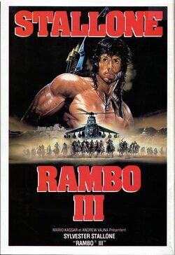 Cartel de Rambo III