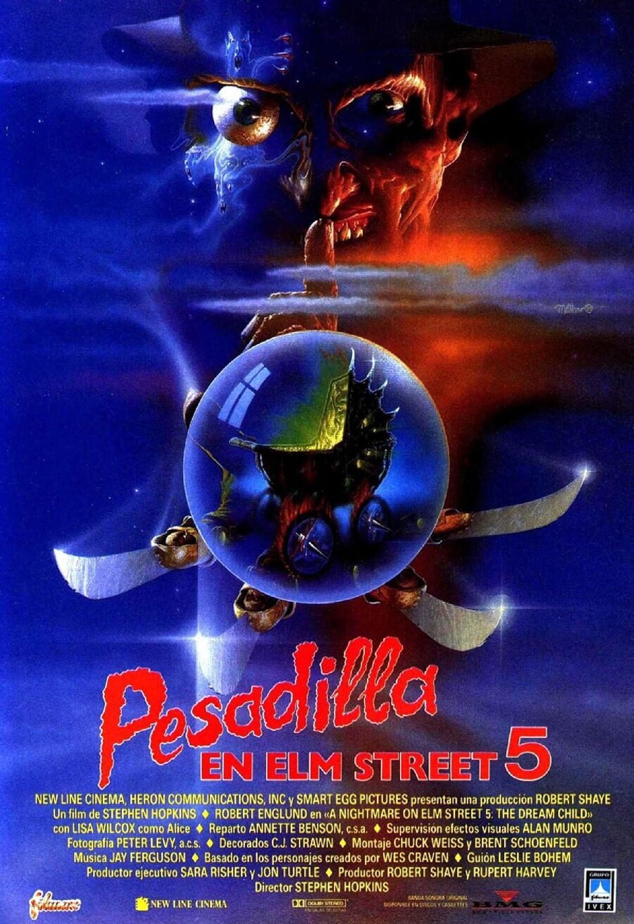 Cartel de Pesadilla en Elm Street 5 - España