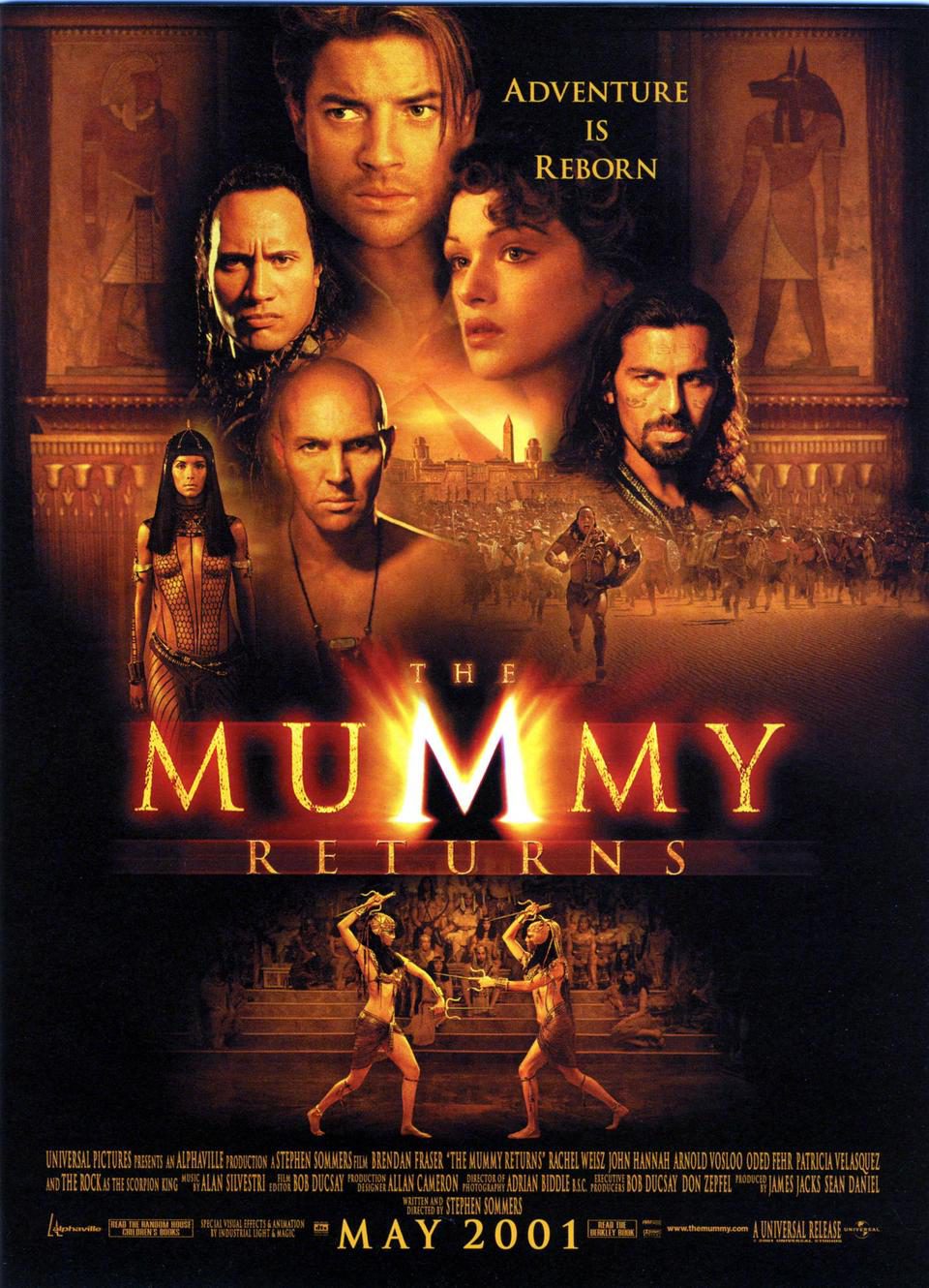 Cartel de The Mummy Returns (El regreso de la momia) - Estados Unidos