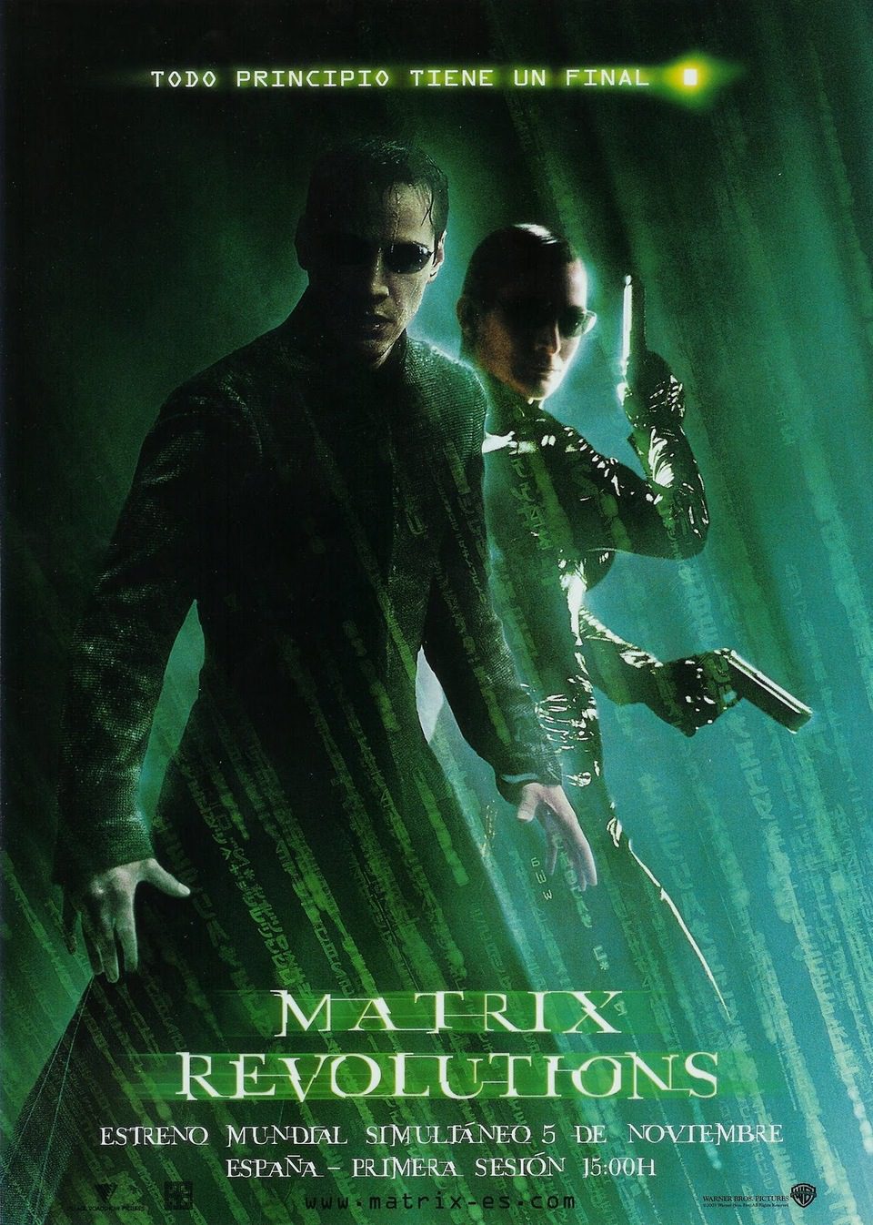 Cartel de Matrix Revolutions - España