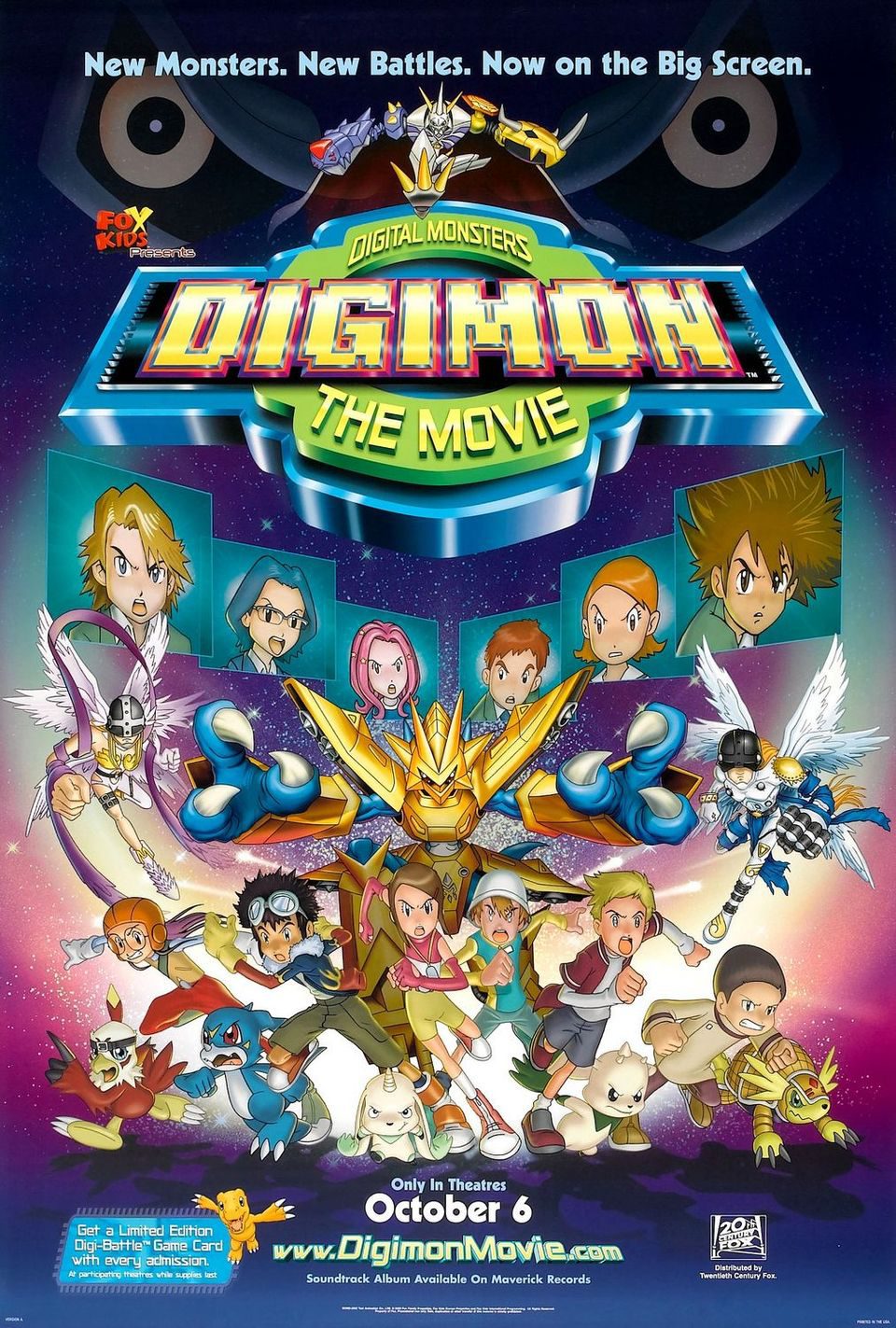 Cartel de Digimon: La película - Estados Unidos