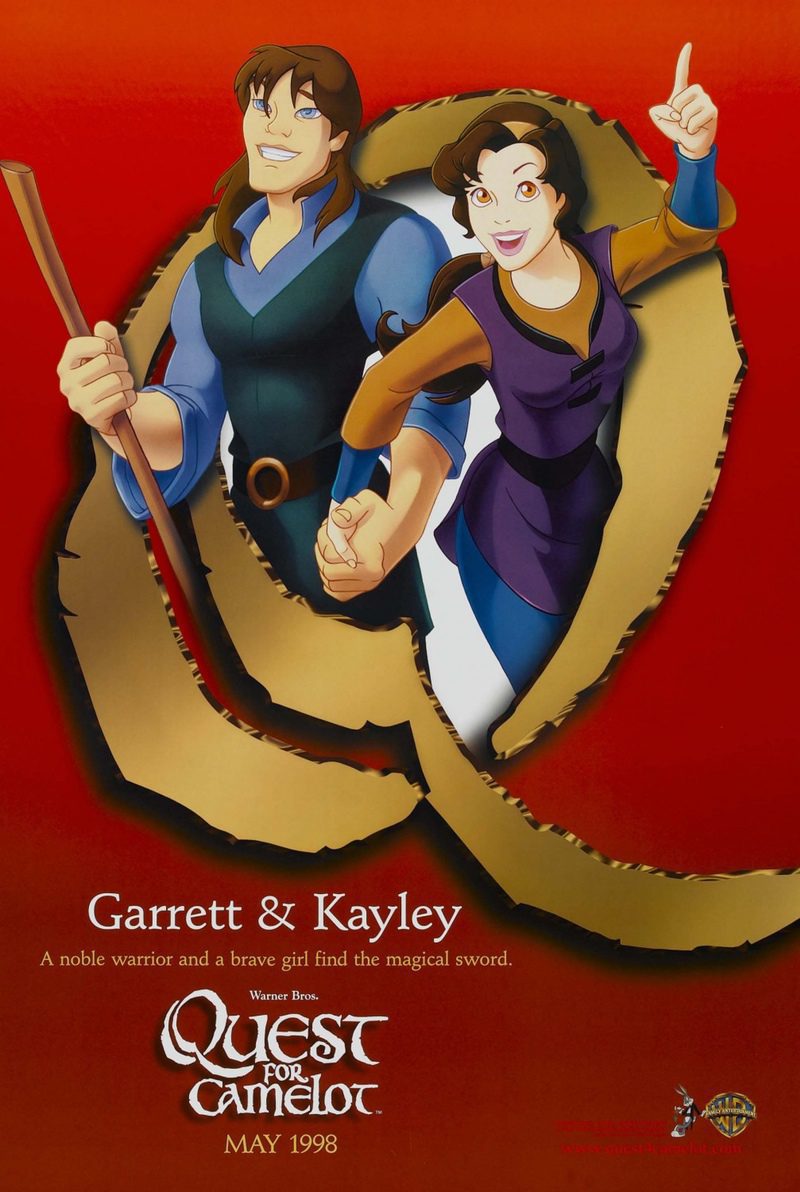 Cartel de La espada mágica: En busca de Camelot - Estados Unidos