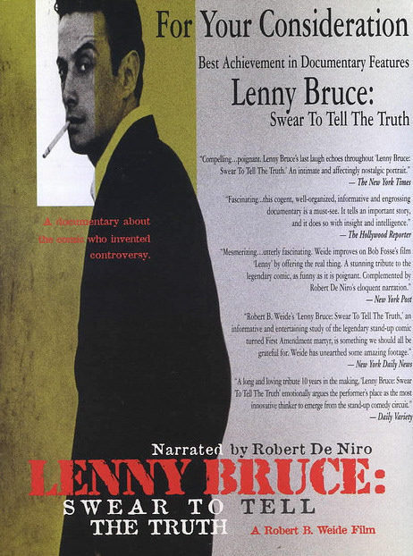 Cartel de Lenny Bruce: Swear to Tell the Truth - EEUU