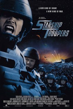 Cartel de Starship Troopers (Las brigadas del espacio)