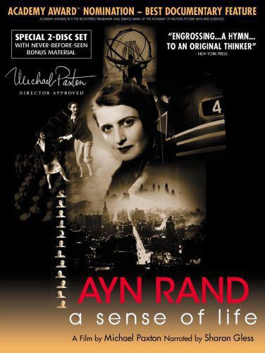 Cartel de Ayn Rand: A Sense of Life - EEUU