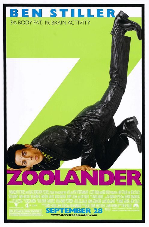 Cartel de Zoolander (Un descerebrado de moda) - Estados Unidos