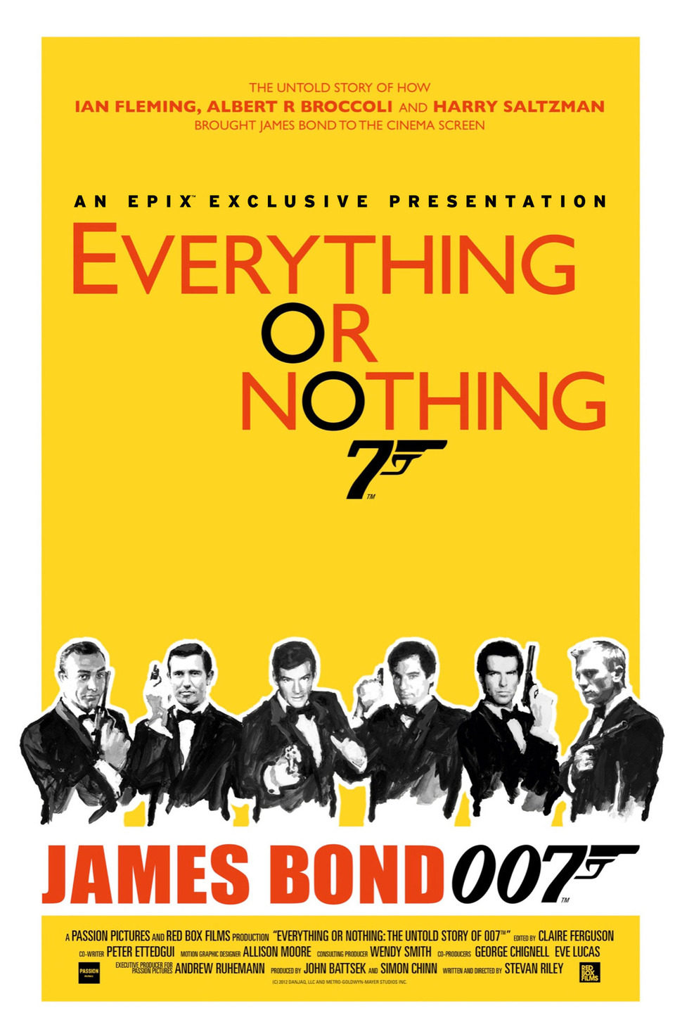 Cartel de Everything or Nothing: The Untold Story of 007 - Reino Unido