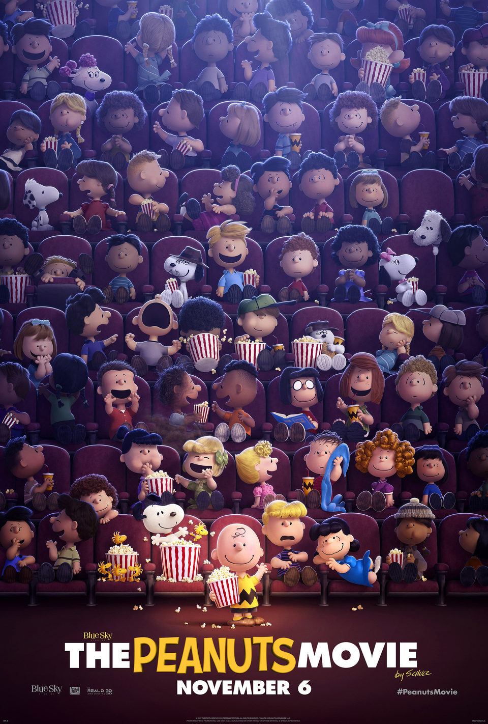 Cartel de Carlitos y Snoopy: La película de Peanuts - Poster EE UU
