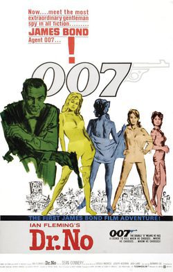 Cartel de Agente 007 contra el doctor No