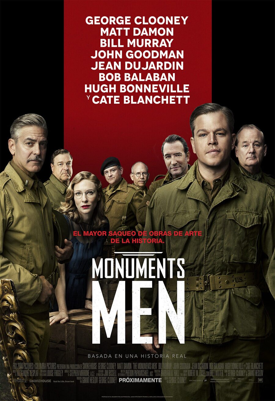 Cartel de Monuments Men - España