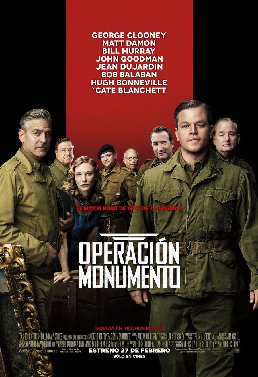 Cartel de Monuments Men - México