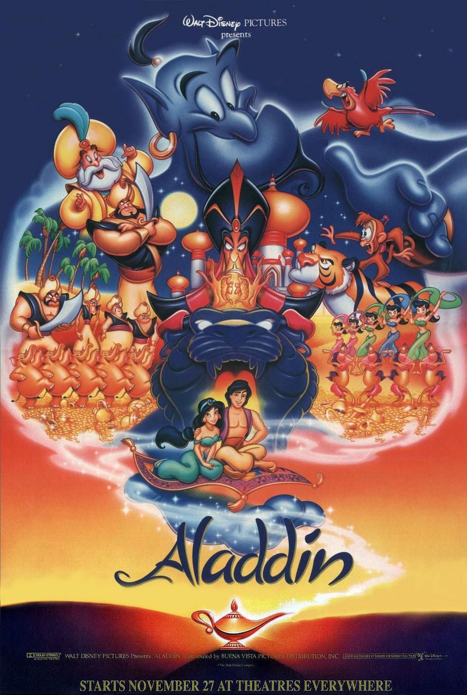Cartel de Aladdin - EEUU