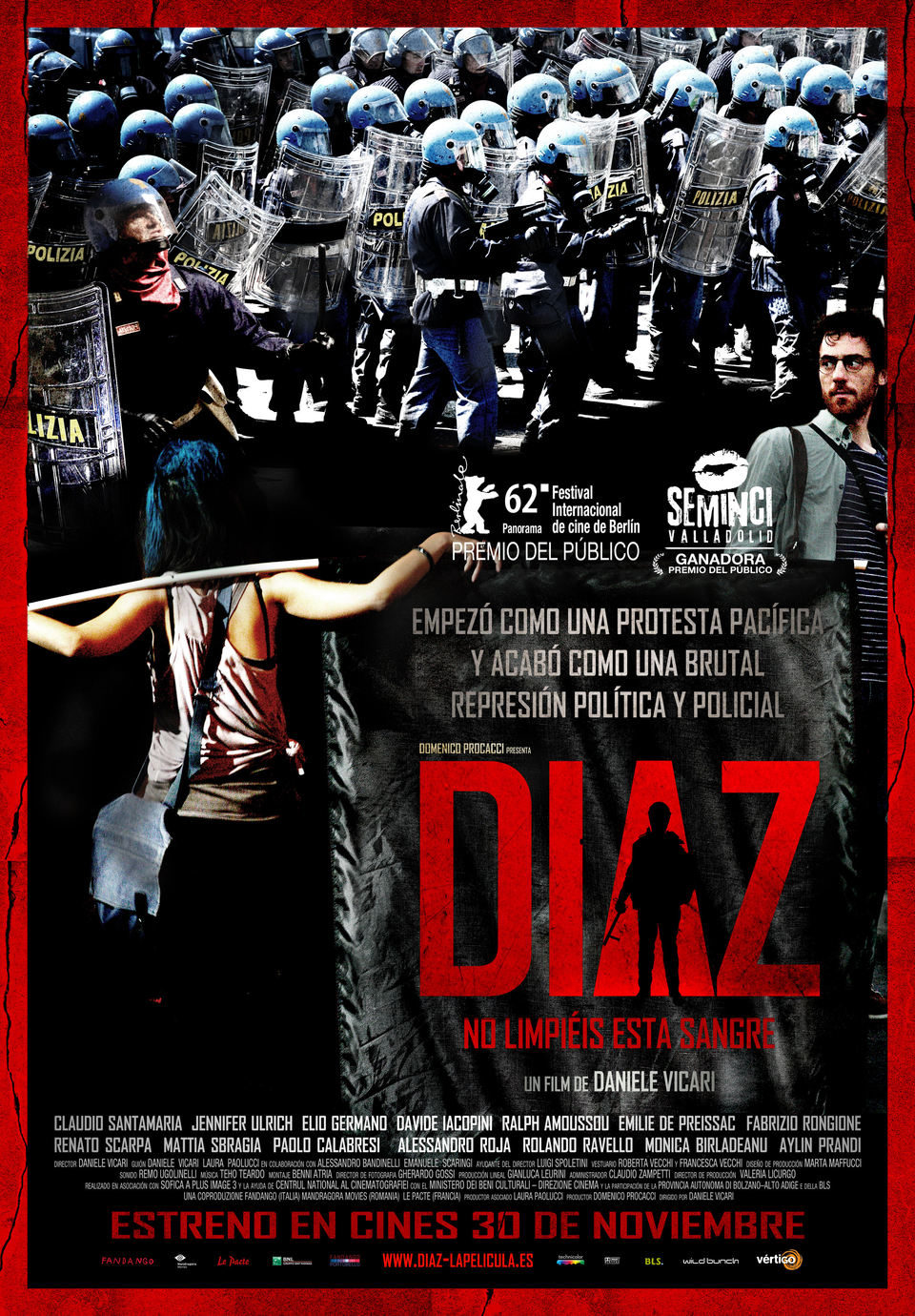 Cartel de Diaz no limpiéis esta sangre - España