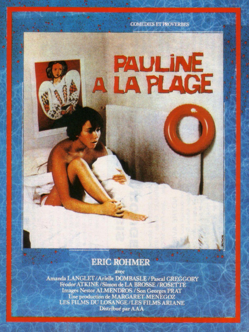 Cartel de Pauline en la playa - Francia