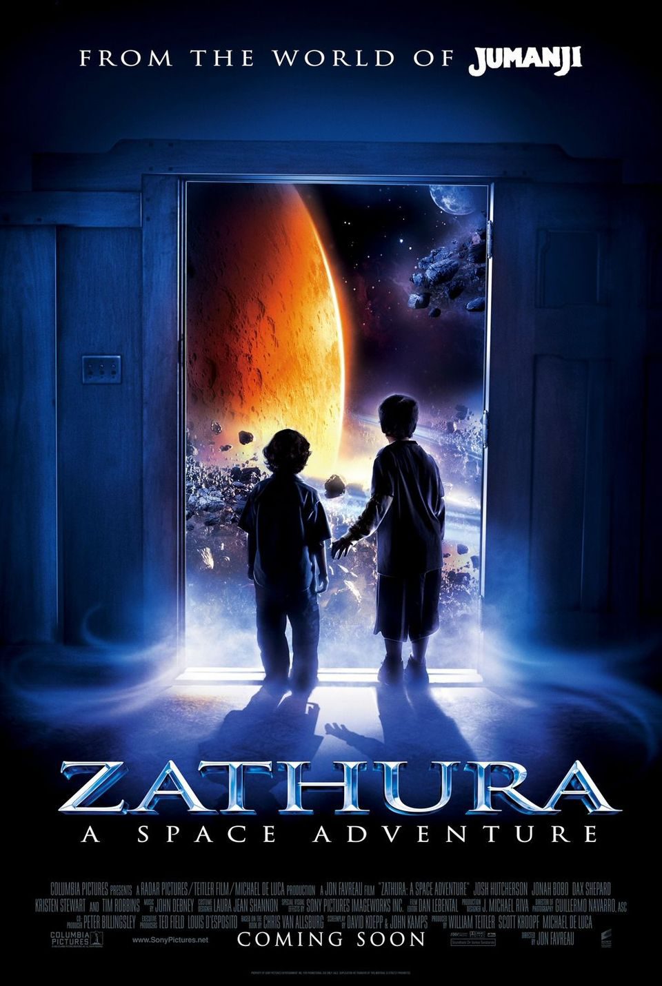 Cartel de Zathura, una aventura espacial - Estados Unidos