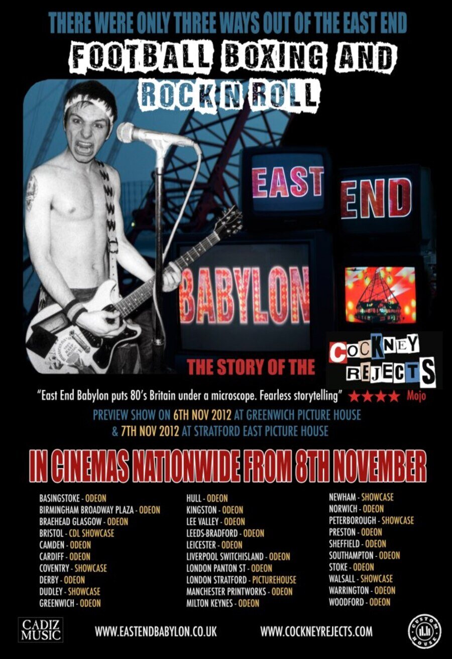 Cartel de East End Babylon - Reino Unido