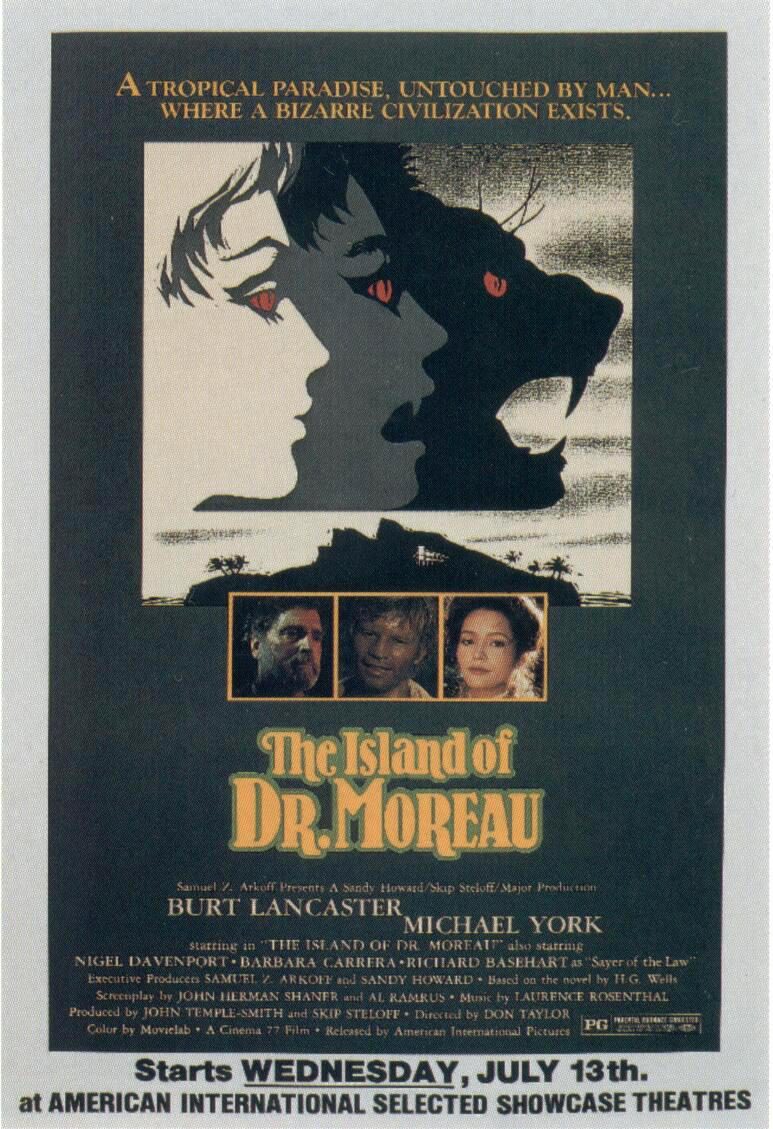Cartel de La isla del doctor Moreau - EEUU