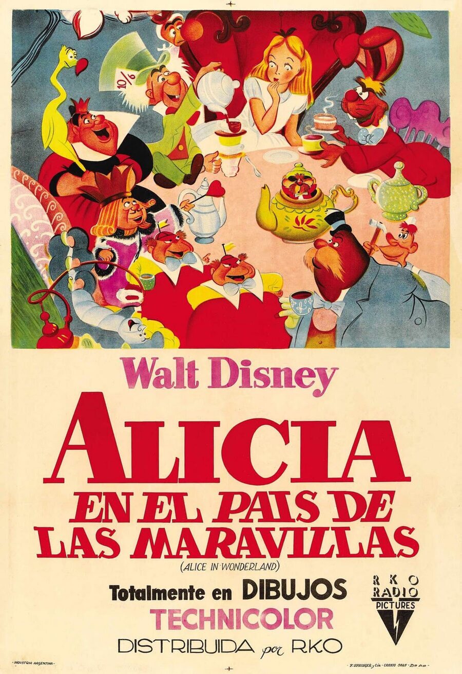 Cartel de Alicia en el país de las maravillas - España