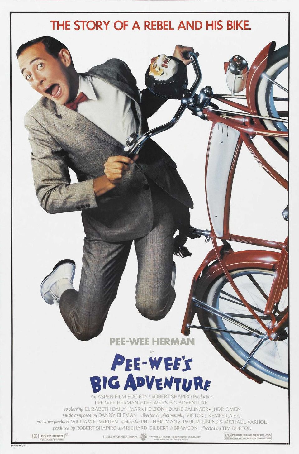 Cartel de La gran aventura de Pee-Wee - EEUU