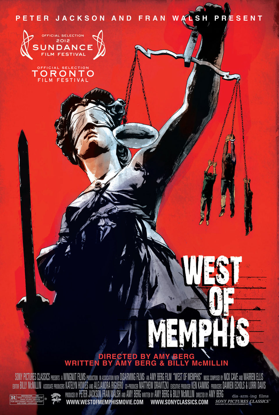 Cartel de West of Memphis - EEUU