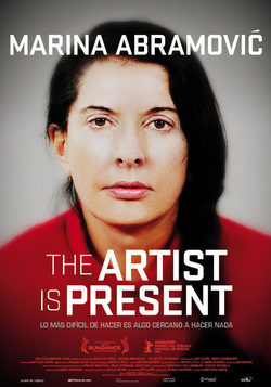Cartel de Marina Abramovic: La artista está presente