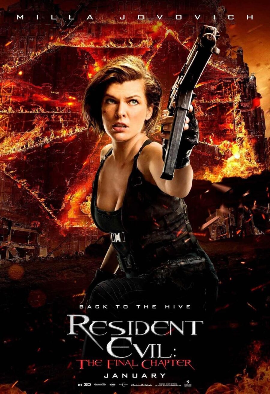 Cartel de Resident Evil: El capítulo final - Resident Evil: the final chapter