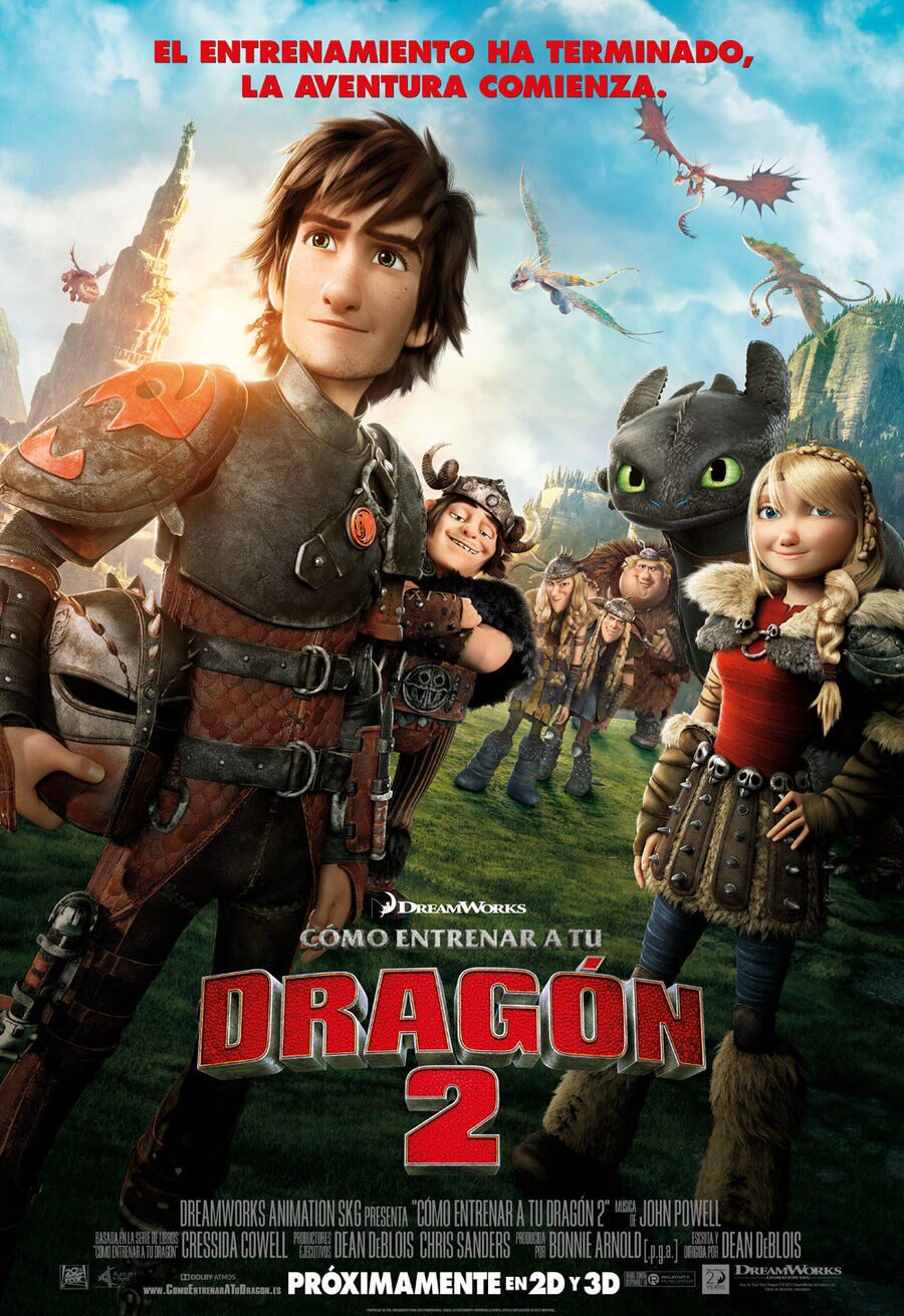 Cartel de Cómo entrenar a tu dragón 2 - España