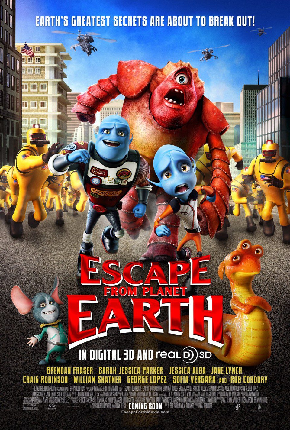 Cartel de Escape from Planet Earth - EEUU