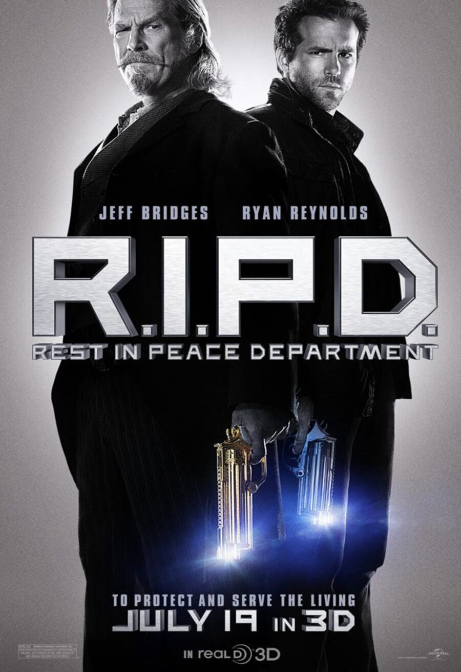 Cartel de R.I.P.D. Departamento de Policía Mortal - EEUU