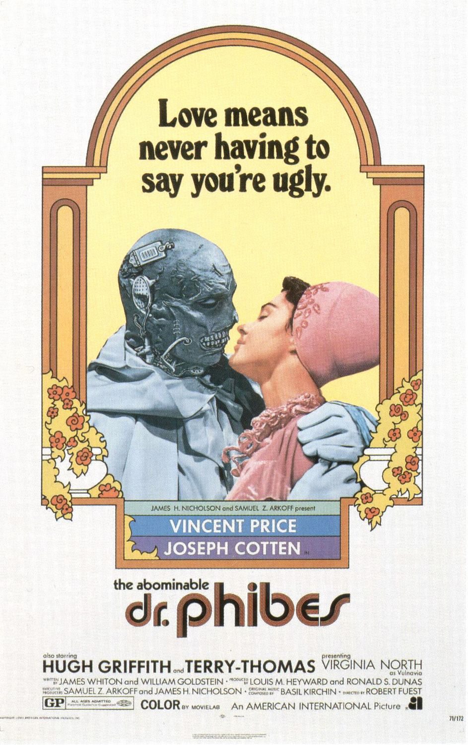 Cartel Estados Unidos de 'El abominable Dr. Phibes'