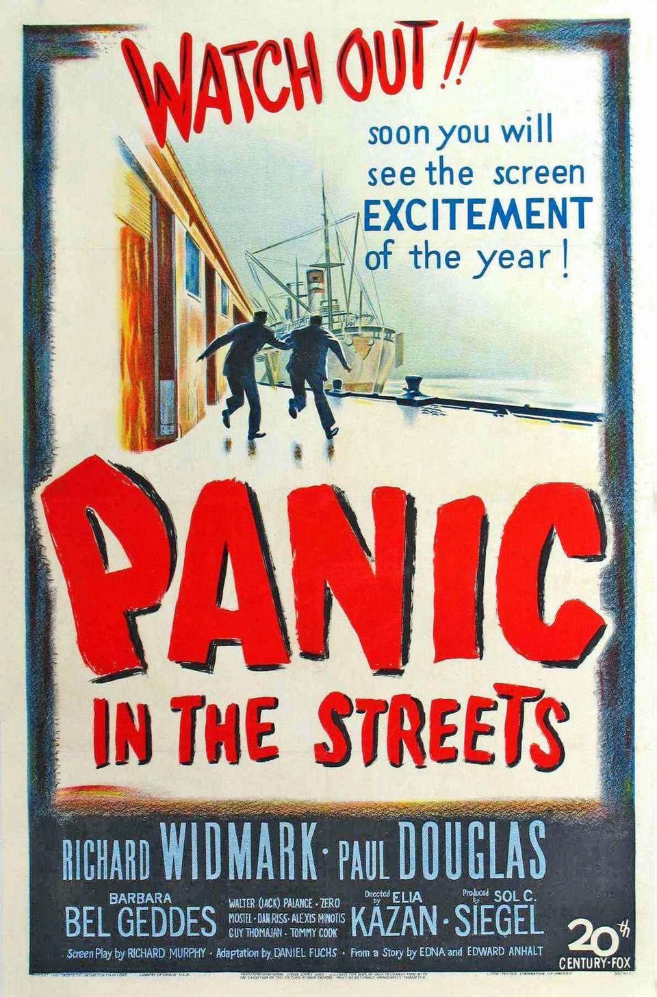 Cartel de Pánico en las calles - EEUU