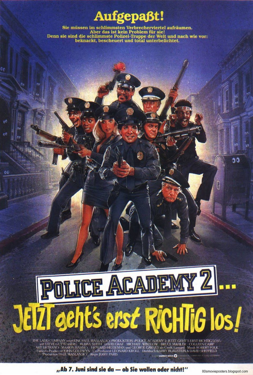 Cartel de Loca academia de policía 2: Su primera misión - Estados Unidos