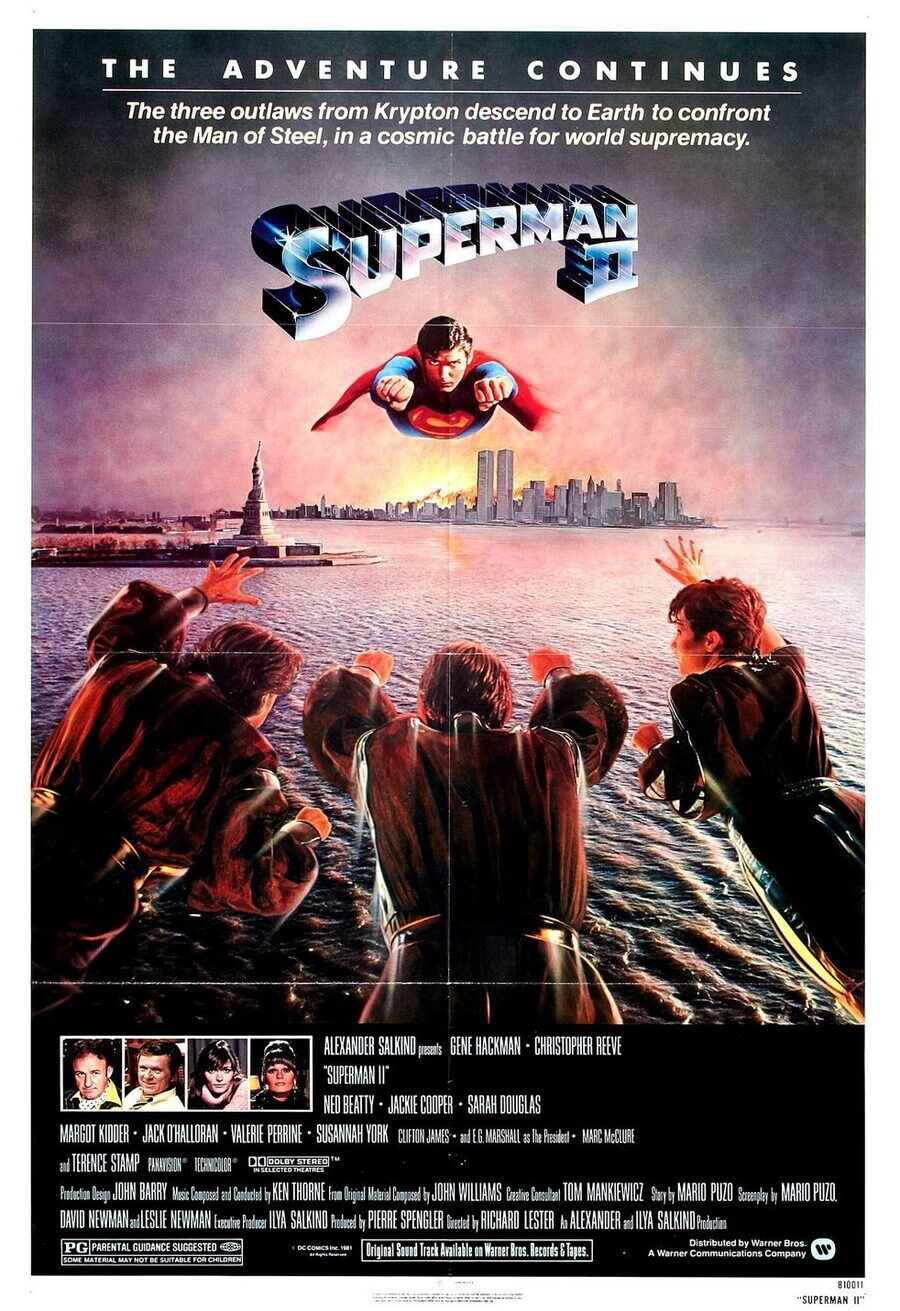 Cartel de Superman II: La aventura continúa - EEUU