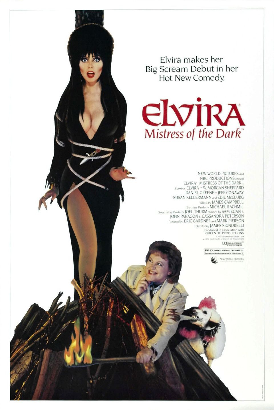 Cartel de Elvira, reina de las tinieblas - EE.UU