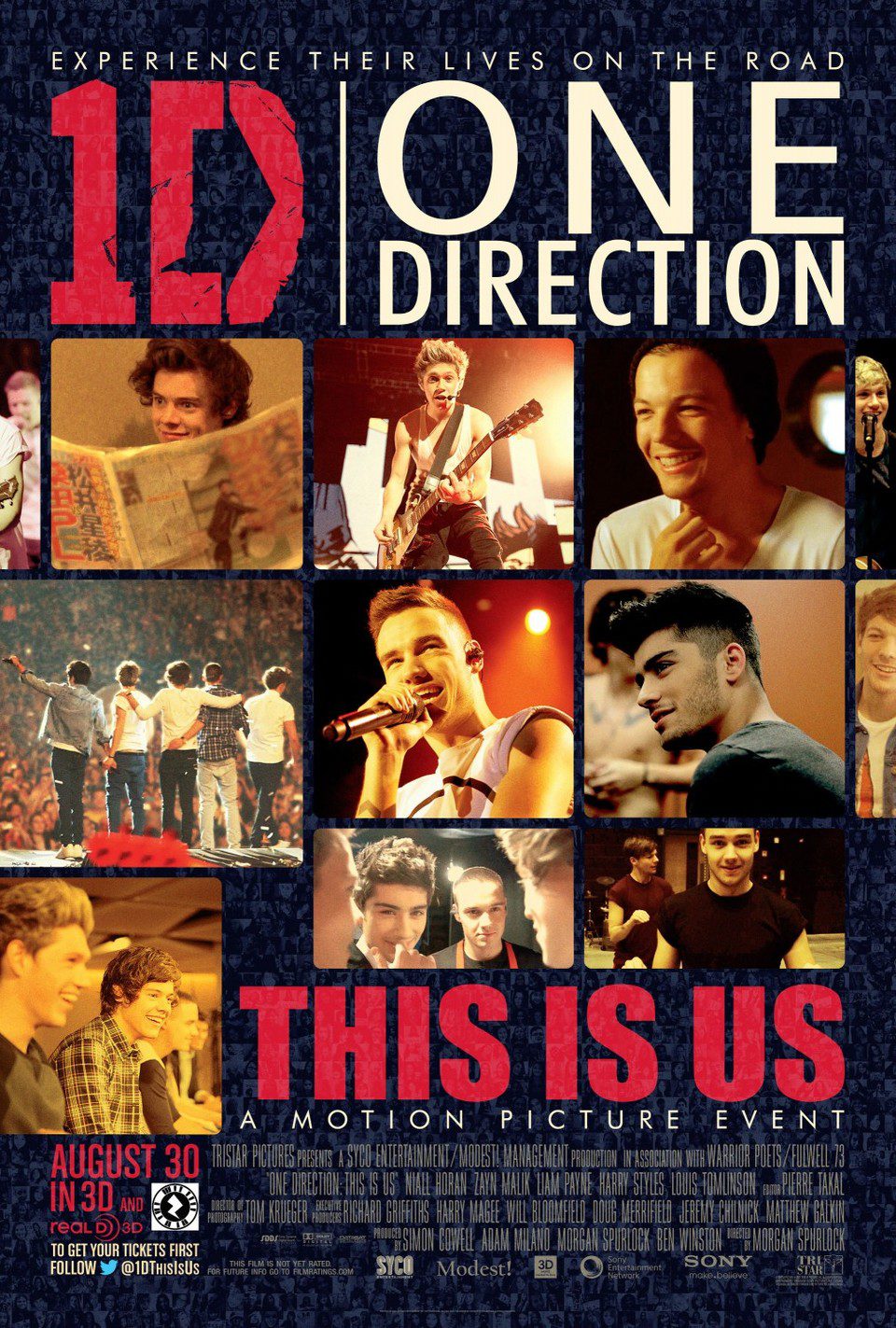 Cartel de One Direction: This is Us - EEUU