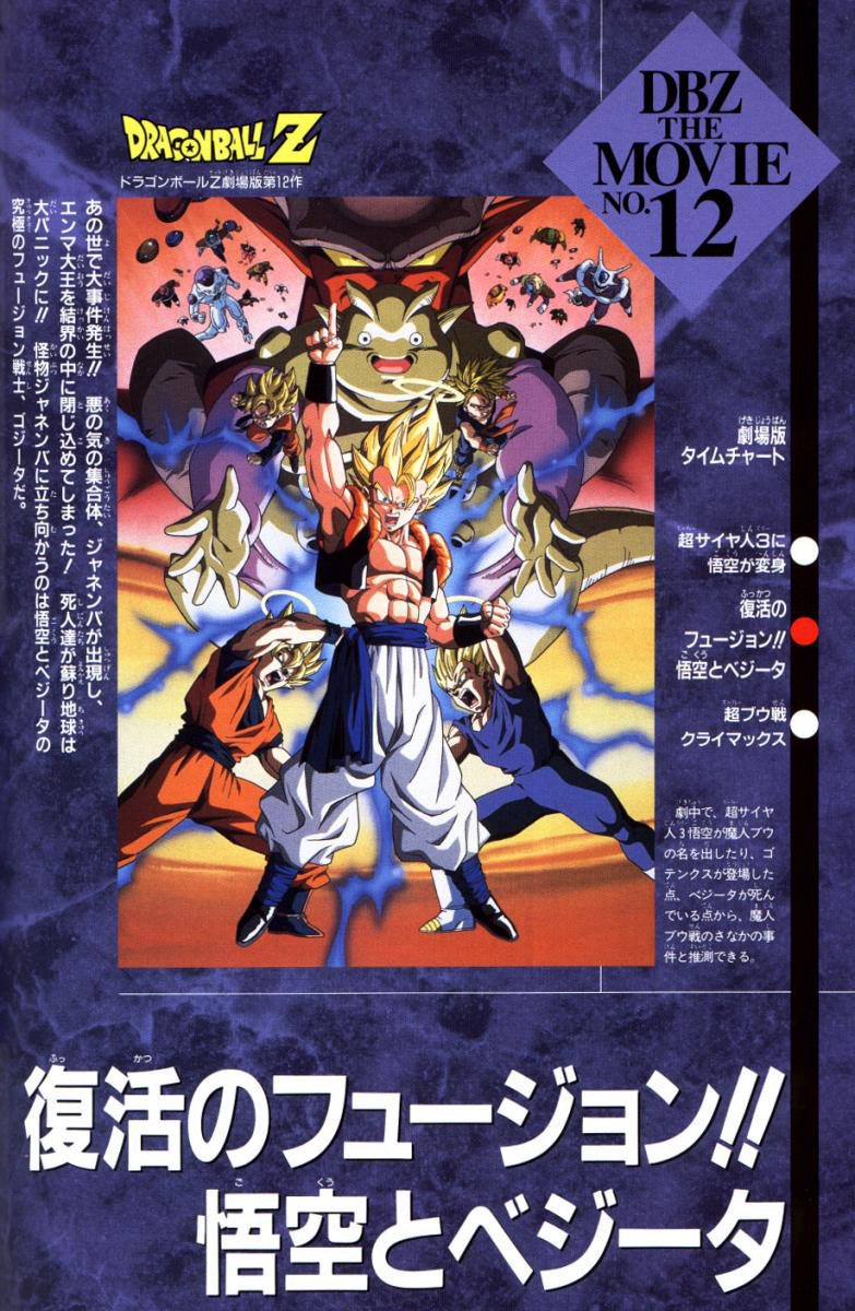 Cartel de Dragon Ball Z: ¡Fusión! - Japón