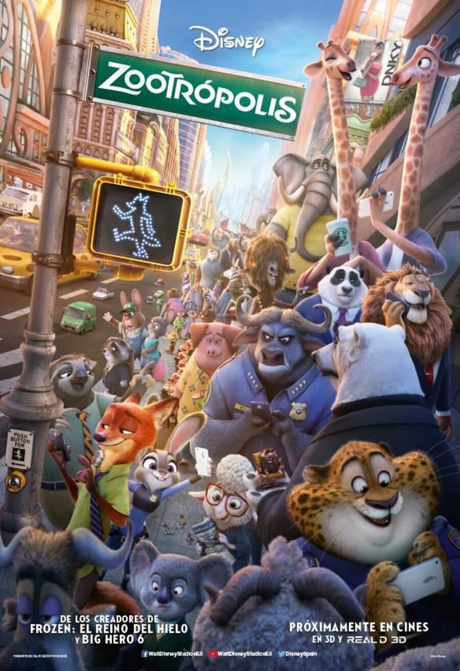 Cartel España de 'Zootrópolis'