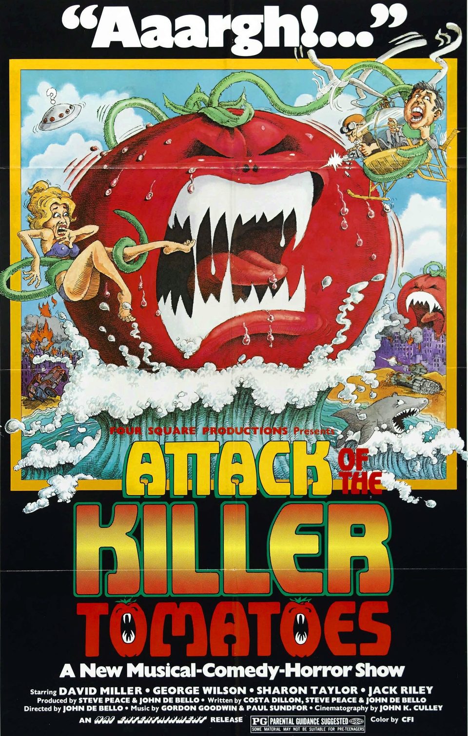 Cartel de El ataque de los tomates asesinos - Estados Unidos