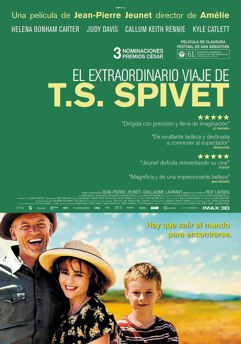 Cartel de El extraordinario viaje de T.S. Spivet - España 2