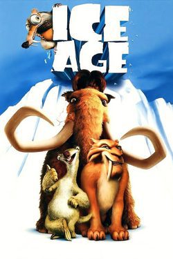 Cartel de Ice Age. La edad de hielo
