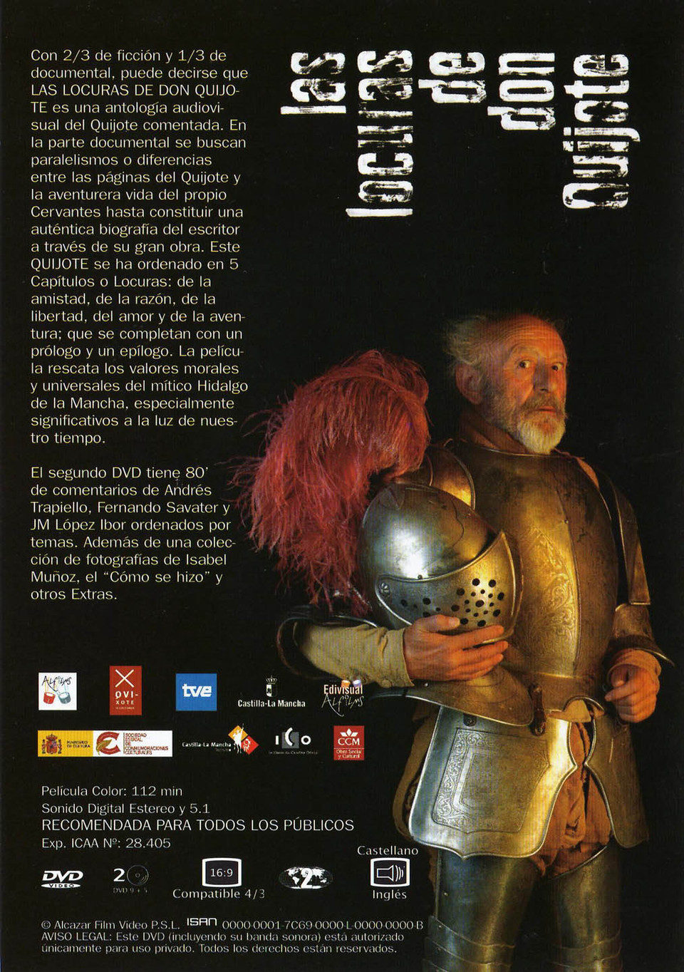 Cartel de Las locuras de Don Quijote - España