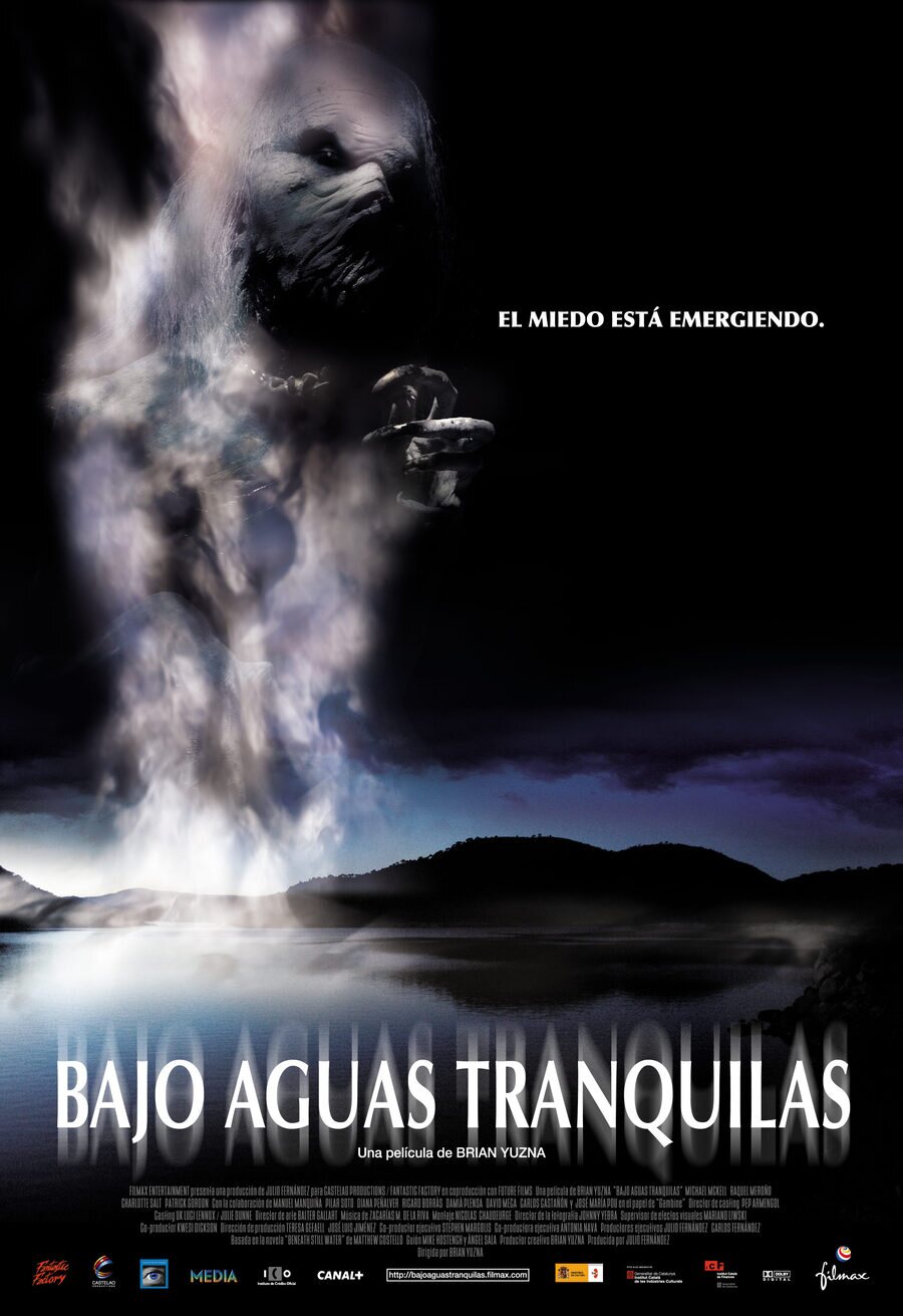 Cartel de Bajo aguas tranquilas - España