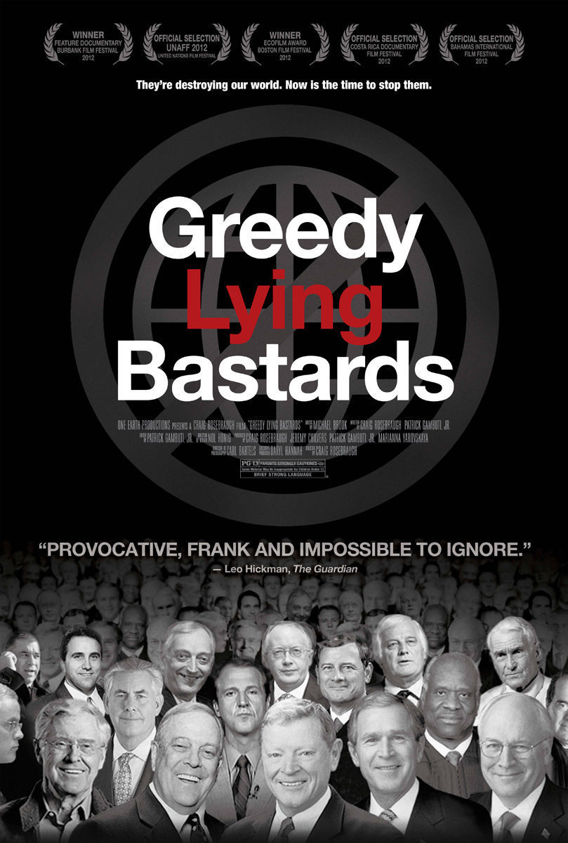 Cartel de Greedy Lying Bastards - EEUU