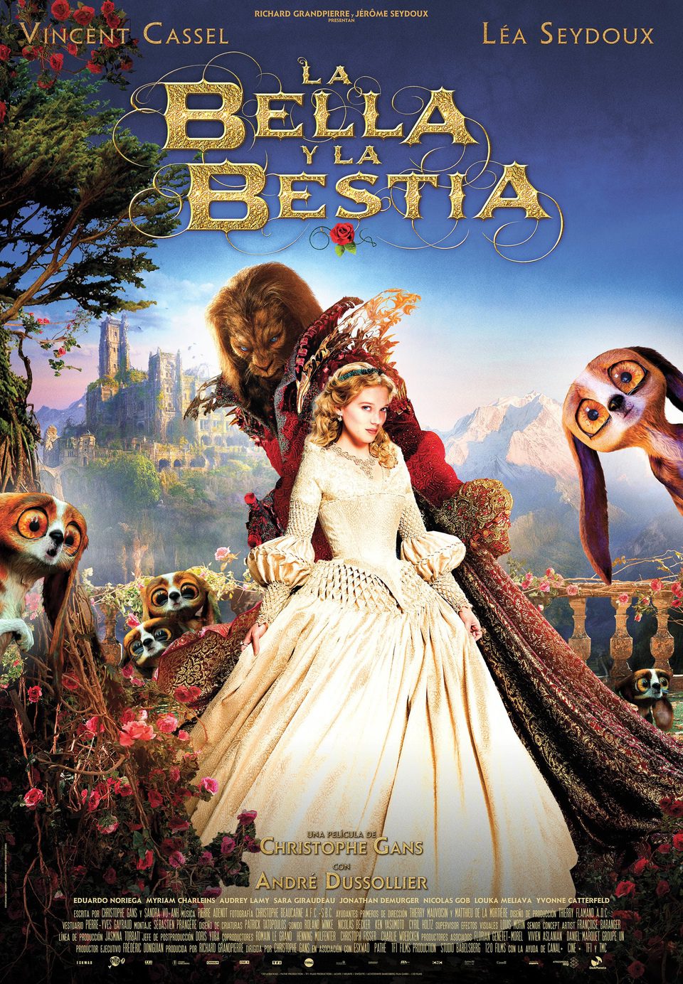 Cartel de La Bella y la Bestia - España