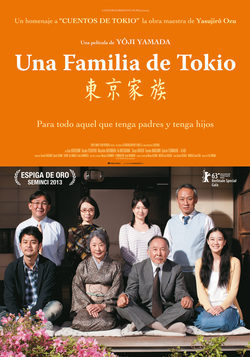 Cartel de Una familia de Tokio